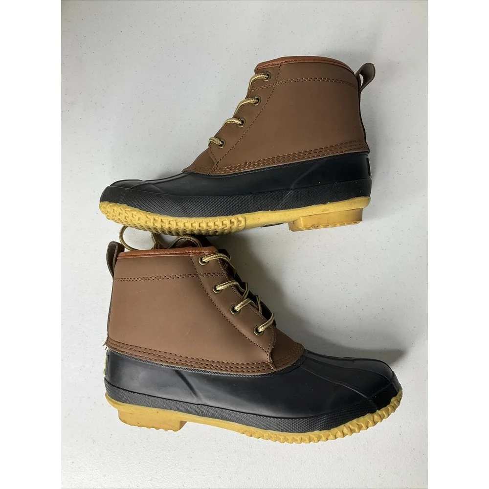 Rothco Duck Boots Steel Shank Waterproof Insulated Boot‎ Men Sz 9 Brown Black